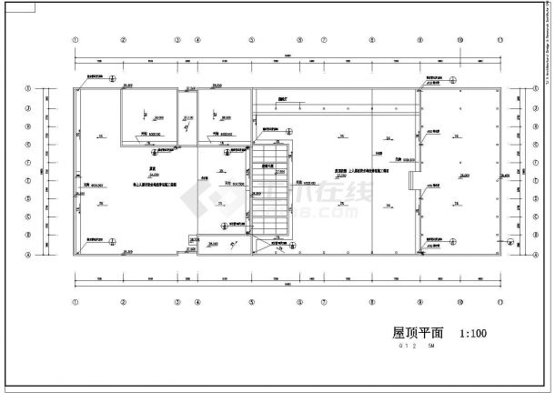 某地校区教学综合楼建筑施工规划图-图一