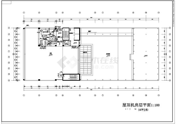 某地校区教学综合楼建筑施工规划图-图二