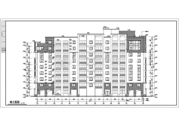 某地区九层纯住宅楼建筑设计方案图-图一