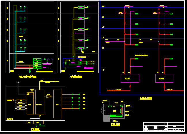 某地中学教学楼强弱电设计CAD施工图_图1
