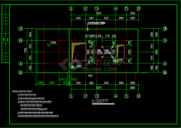锅炉房详细建筑结构设计施工CAD方案图-图二