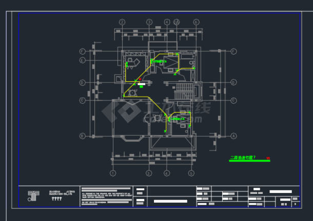 澳新别墅建筑电气设计施工CAD图纸-图二