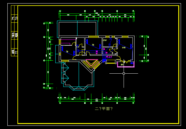 情有意别墅建筑电气设计施工CAD图纸