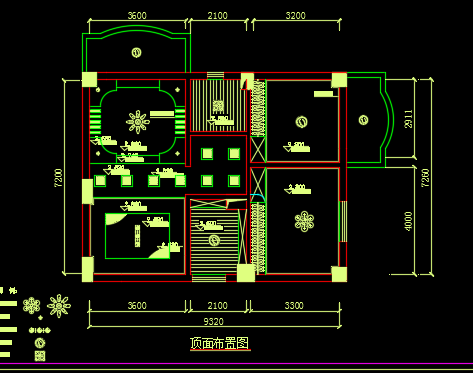 两居室住宅室内装修设计CAD图纸-图二