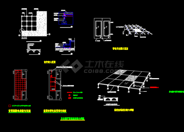 文化馆图书馆会议系统工程CAD图纸-图一