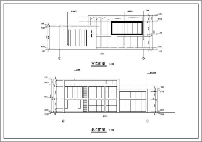 某地区两层钢结构办公楼建筑设计施工图_图1