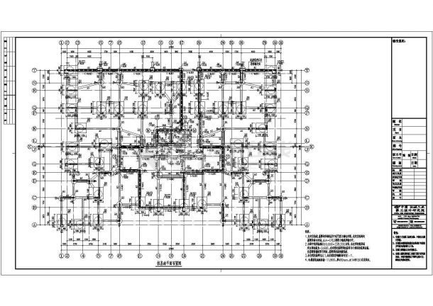 某小区26层纯剪力墙结构设计施工图-图一