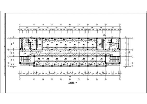某地工厂框架结构宿舍楼建筑设计方案图-图二