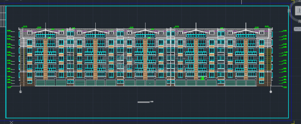 某市区高级住宅小区楼建筑设计CAD施工方案图-图二