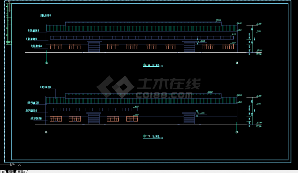 某地区某钢构厂房设计cad建筑施工图-图二