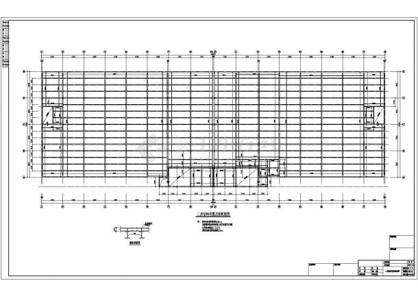 34米跨二层钢结构厂房全套施工图纸-图二