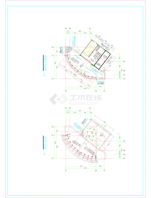 滨江新区新桥村小区详细建设CAD图（共12张）-图二