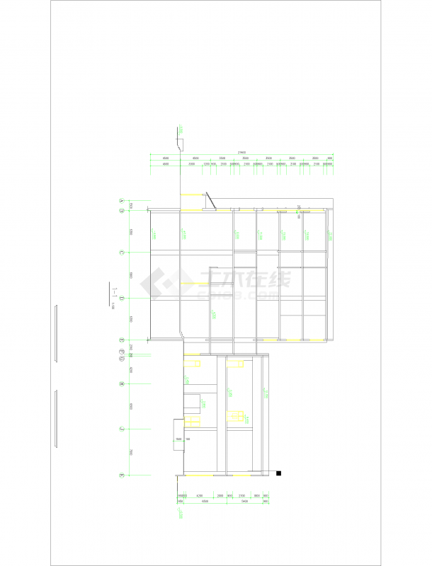 豪华宾馆详细设计方案CAD图（共13张）-图一