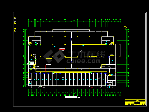 大型餐厅全套详细电气设计施工CAD图-图二