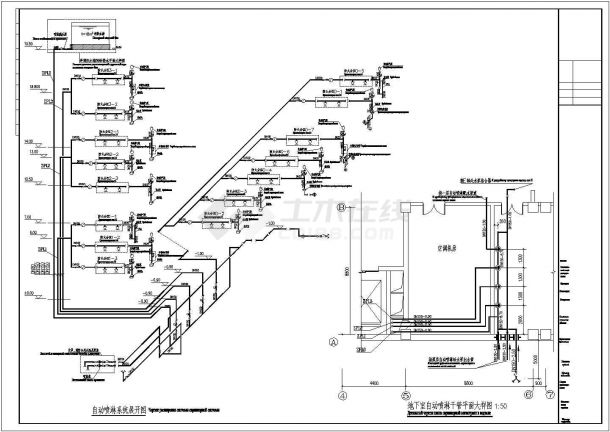 某城市三层砖混结构博物馆给排水、消防工程施工图-图二