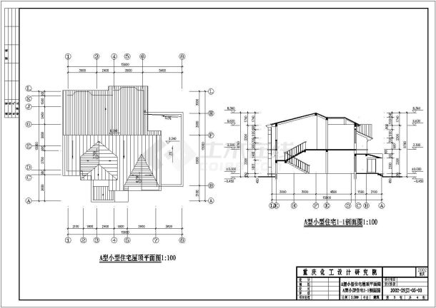 某二层乡村别墅全套建筑设计施工图-图二