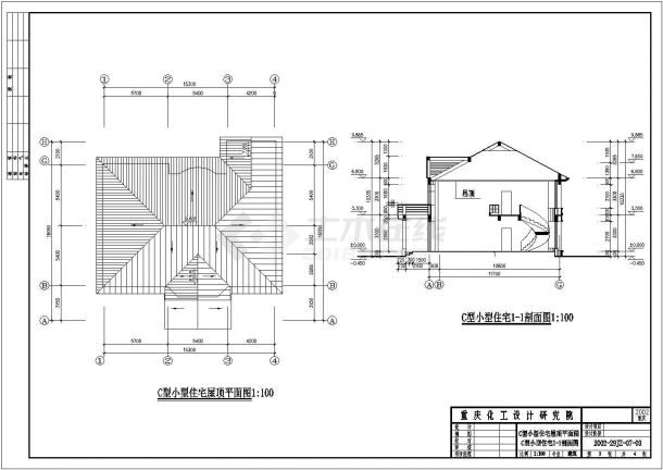 二层花园式洋房全套建筑设计施工图纸-图二