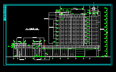 比较实用的高层银行办公楼建筑施工图纸_图1