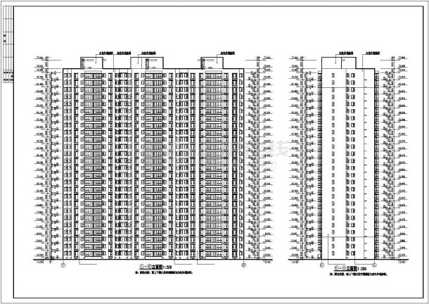 某小区25层住宅楼建筑设计方案图-图二