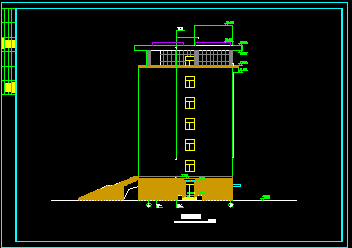 比较实用的七层行政办公楼建筑设计图-图一