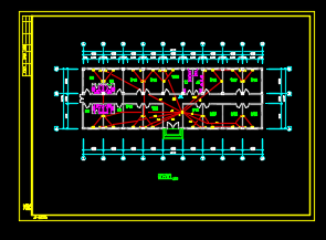 某地区水库管理用房设计CAD施工图纸-图二