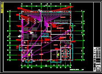 某地区洗衣机房电气设计CAD施工图纸-图二