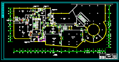 某地区通信中心机房弱电设计CAD施工图纸-图二