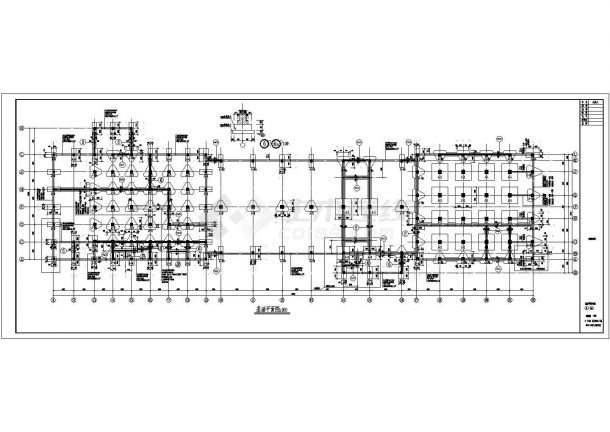 武汉某面粉车间钢砼框架结构施工图纸-图二