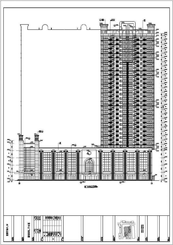 某地30层剪力墙结构商住楼建筑设计施工图纸_图1