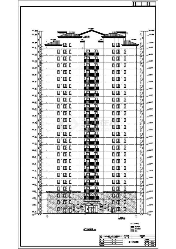 某住宅小区地上24层全套施工图（包含水电暖）-图二