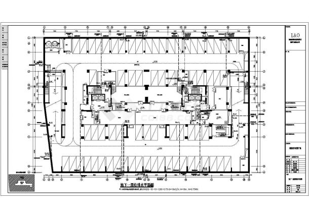 某外贸经综合楼给排水专业设计平面图-图二