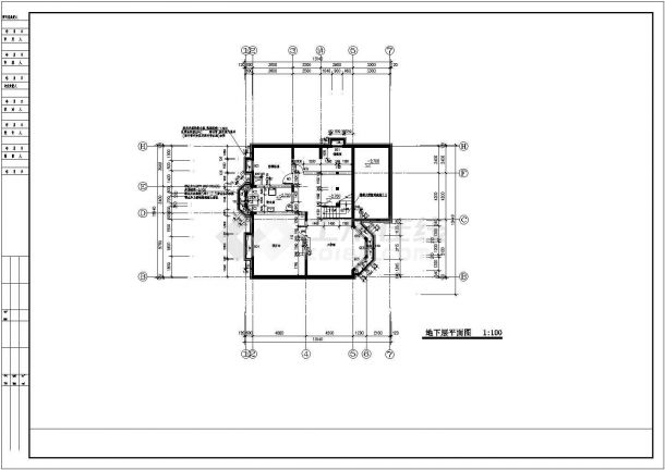 某地区3层砖混结构别墅建筑施工图-图二