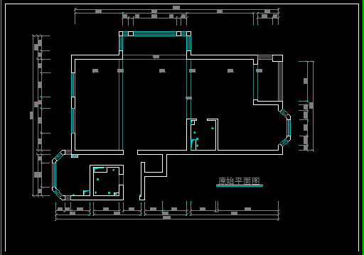 两室家居装饰cad整套施工设计方案图纸_图1