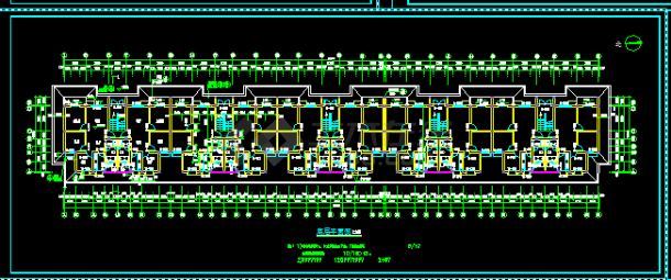 小区多层住宅建筑施工CAD设计图纸-图二
