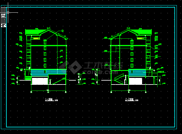 碧海花园平面建筑施工CAD设计图纸-图二