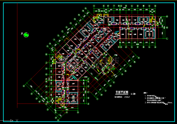 某地区大型电玩娱乐城建筑cad图纸-图二