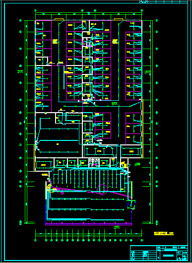 汽车展厅全套详细电气设计施工平面CAD图-图二