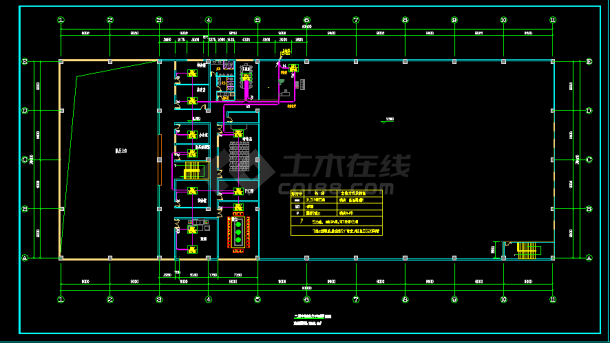 汽车店展览全套详细电气设计施工CAD图-图二