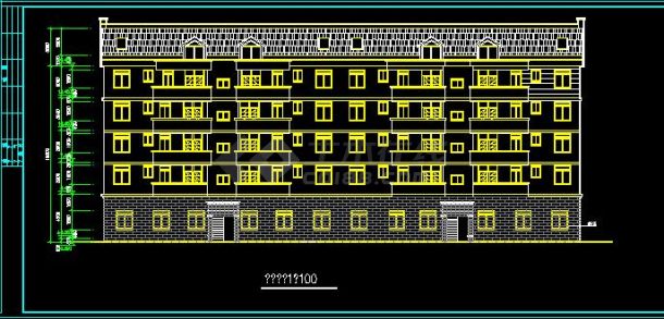 比较受欢迎的商住楼建筑cad方案图（共9张）-图二