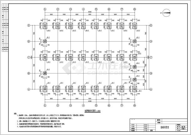 某地单层门式刚架结构厂房建筑及结构施工图-图一