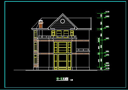某别墅建筑设计扩出CAD详情图纸-图二