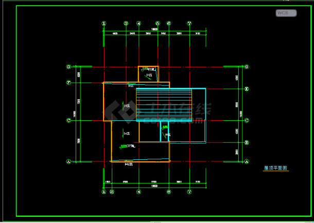 某市一室内带游泳池的别墅CAD设计方案-图一