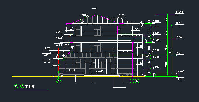某别墅建筑CAD样板设计详情图纸