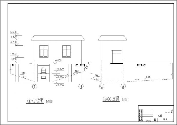某排涝泵站更新改造工程施工设计图_图1