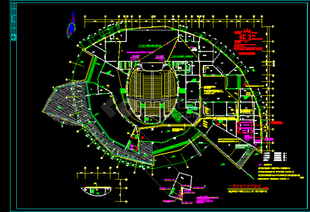 综合楼消防报警系统全套详细电气设计施工CAD图-图二