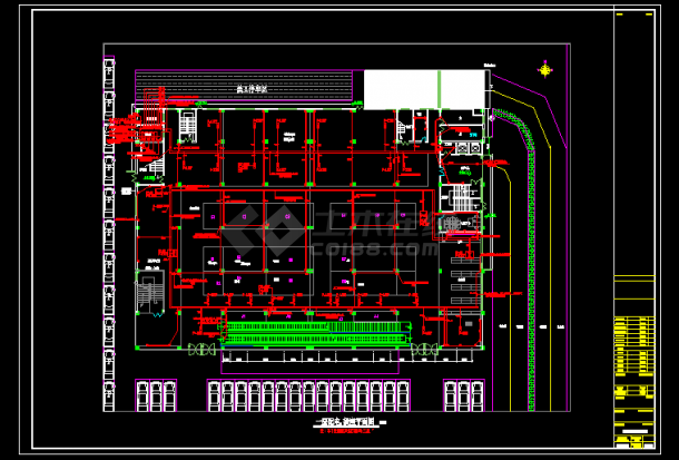 购物商场全套详细电气设计施工CAD图-图二