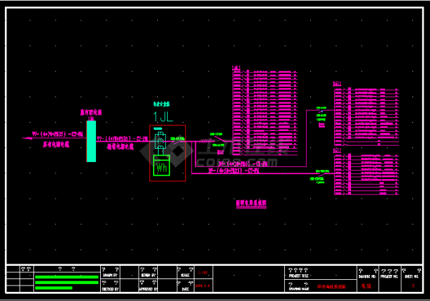 超市水电全套详细电气设计施工CAD图-图二