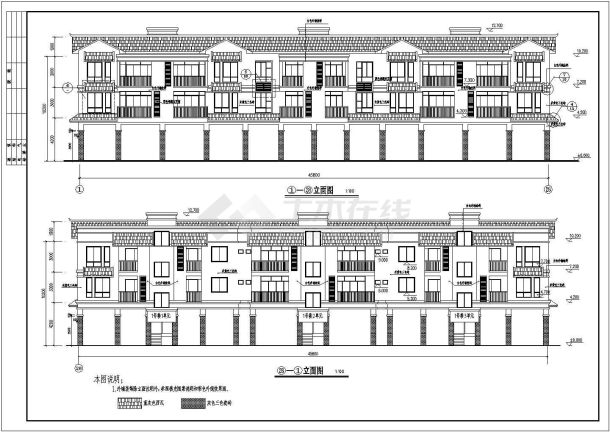 某食品公司三层住宅楼建筑设计施工图-图一