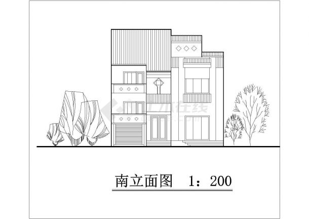 帝豪家园别墅全套建筑设计施工图纸-图一