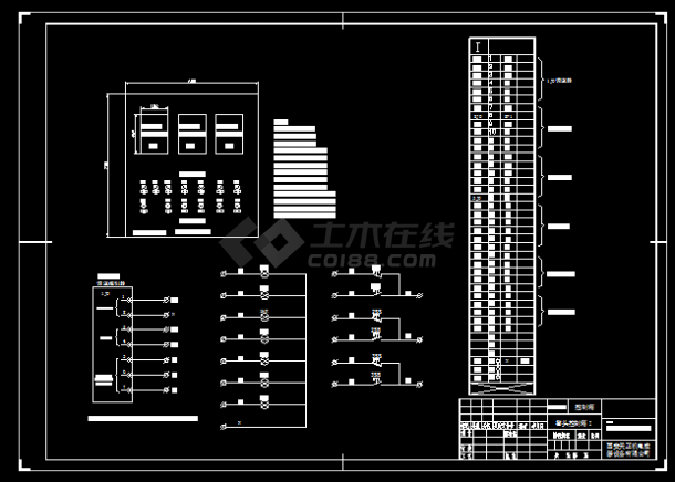 商场全套详细电气设计与施工CAD图纸-图二